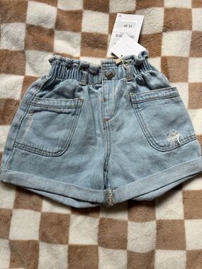Zara Light Blue Denim Kids Shorts